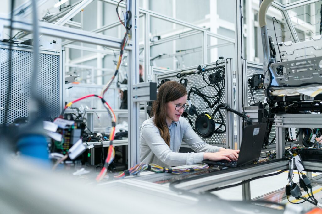 3862632-3862632-1 Photo Of Female Engineer Working On Her Workspace